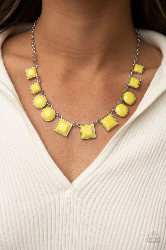 Paparazzi Necklace Tic Tac TREND - Yellow