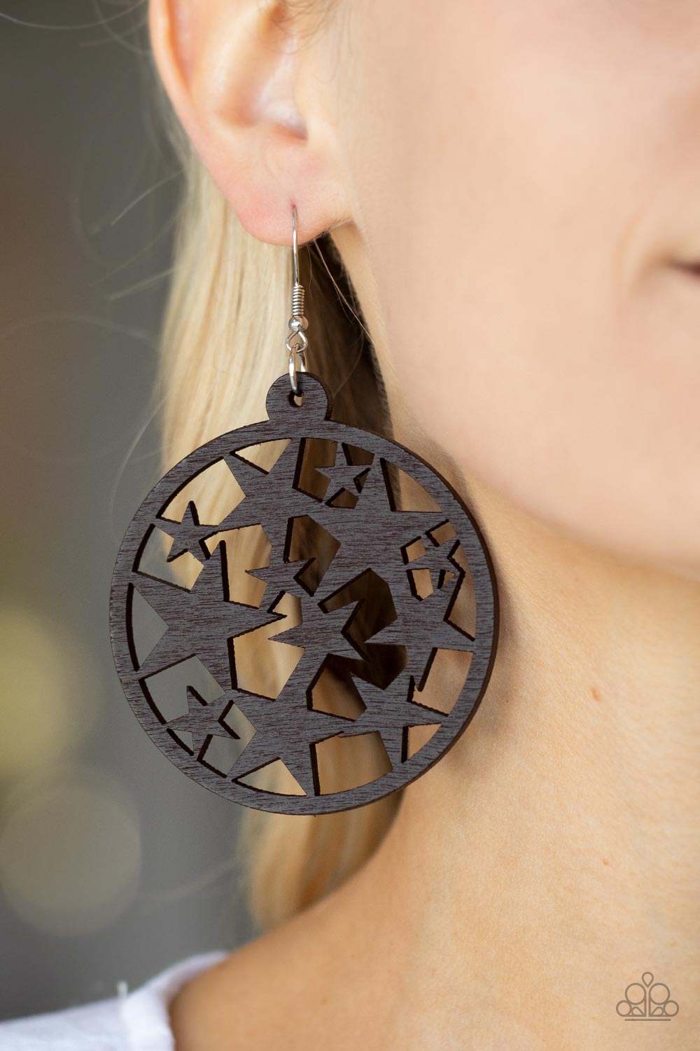 Paparazzi Earrings Cosmic Paradise - Brown