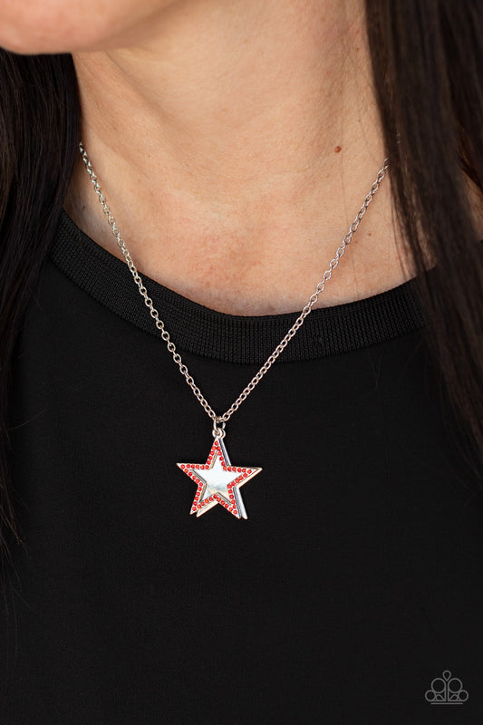 Paparazzi Necklace American Anthem - Red