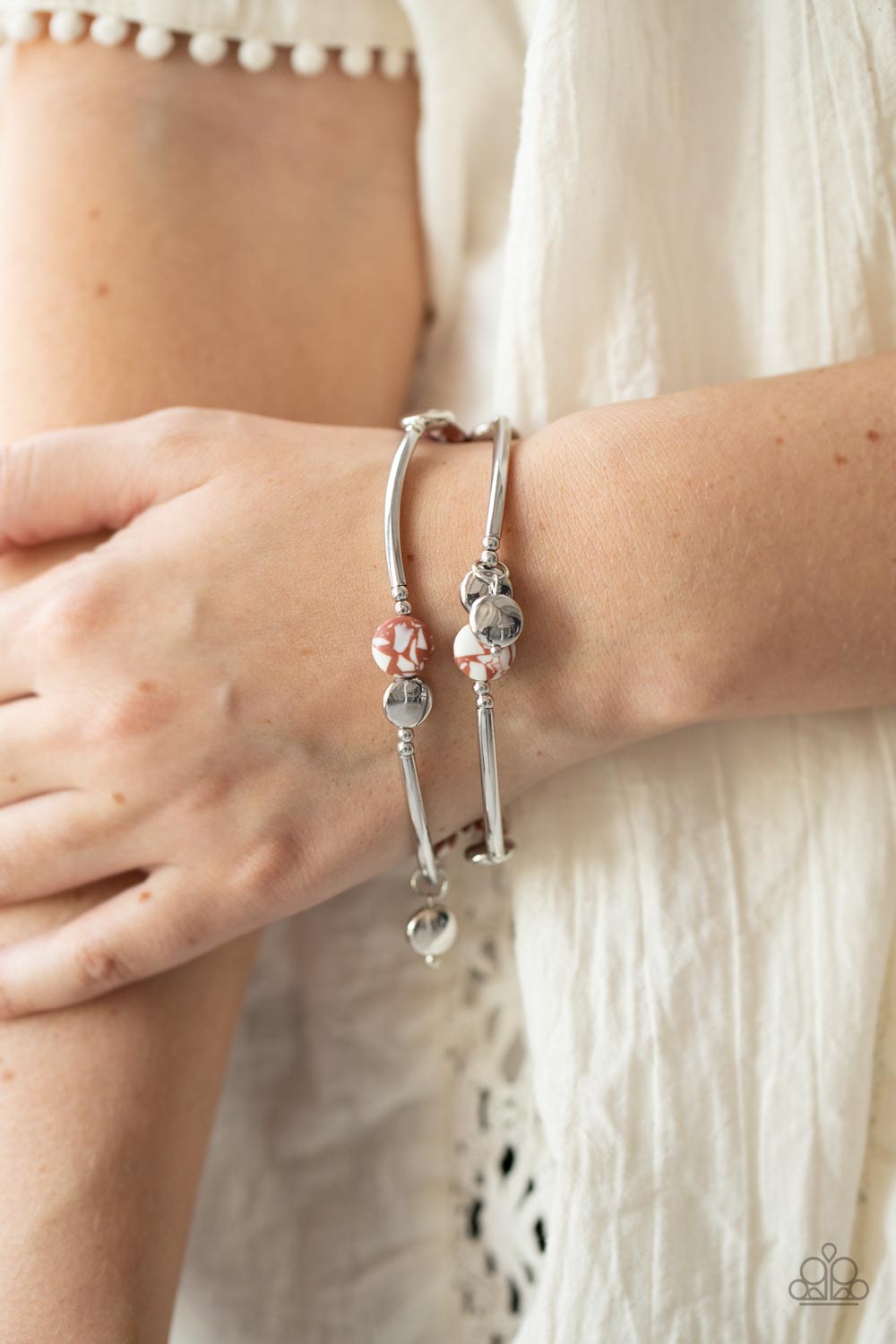 Paparazzi Bracelet Terrazzo Territory - Brown