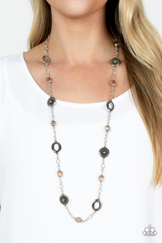 Paparazzi Necklace Glammed Up Goals - Brown