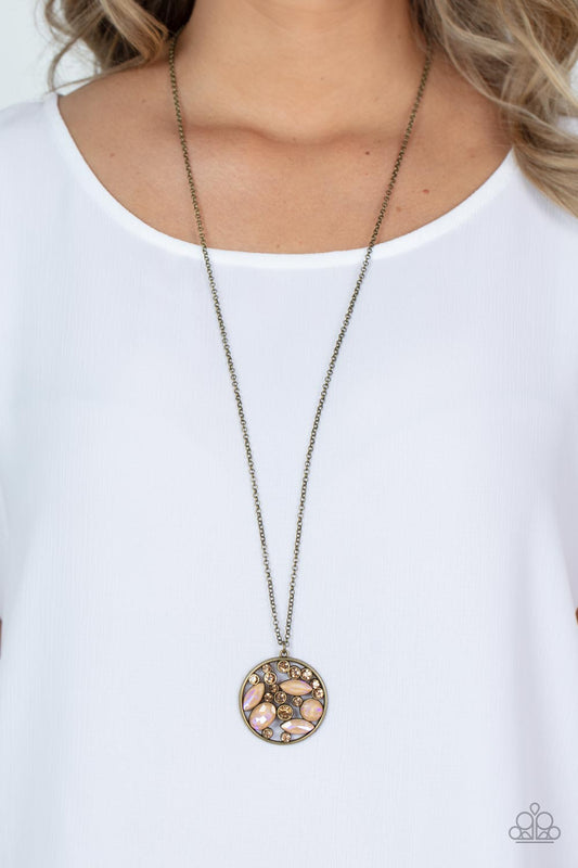 Paparazzi Necklace Iridescently Influential - Brown