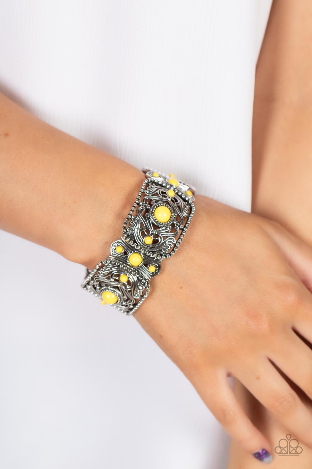 Paparazzi Bracelet Going, Going, GONDOLA - Yellow