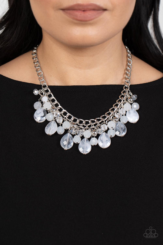 Paparazzi Necklace Beachside Dance - White