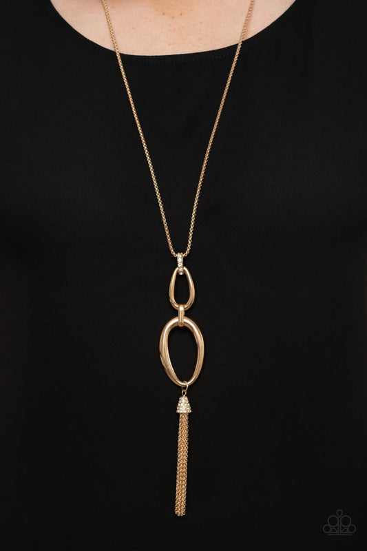 Paparazzi Necklace Elegantly Entrancing - Gold