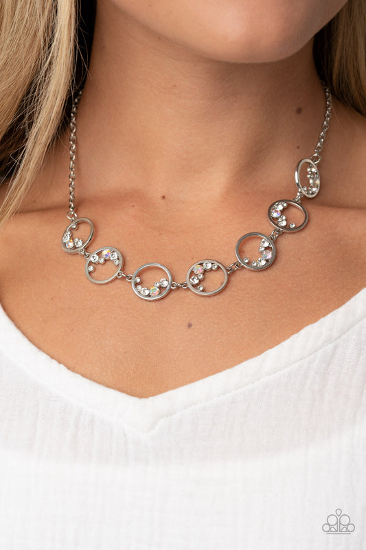 Paparazzi Necklace Blissfully Bubbly - White