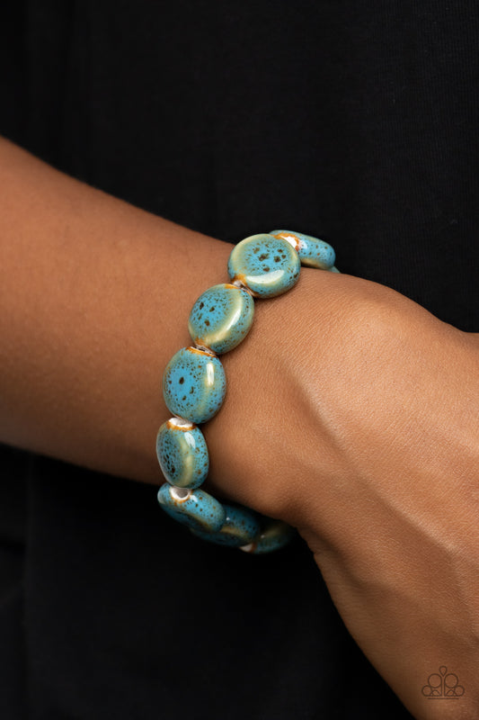 Paparazzi Bracelet Earthy Entrada - Blue