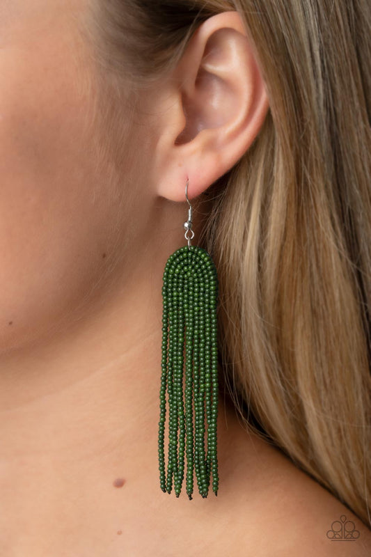 Paparazzi Earrings Right as RAINBOW - Green