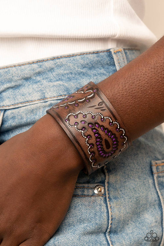Paparazzi Bracelet Paisley Pioneer - Purple
