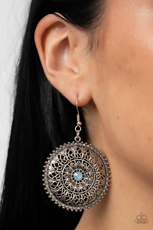 Paparazzi Earrings Spellbinding Botanicals - Blue