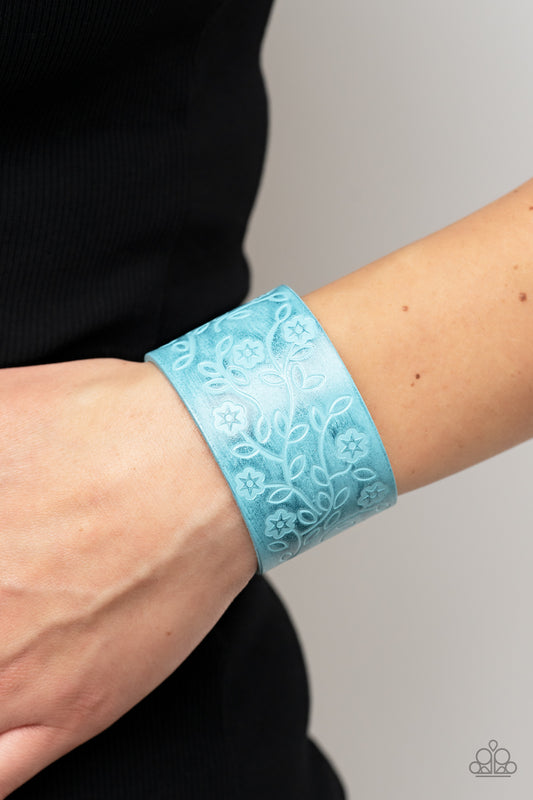 Paparazzi Bracelet Rosy Wrap Up - Blue
