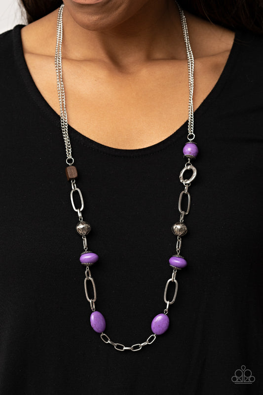 Paparazzi Necklace Barefoot Bohemian - Purple
