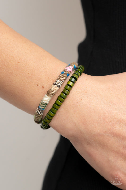 Paparazzi Bracelet Pack your Poncho - Green