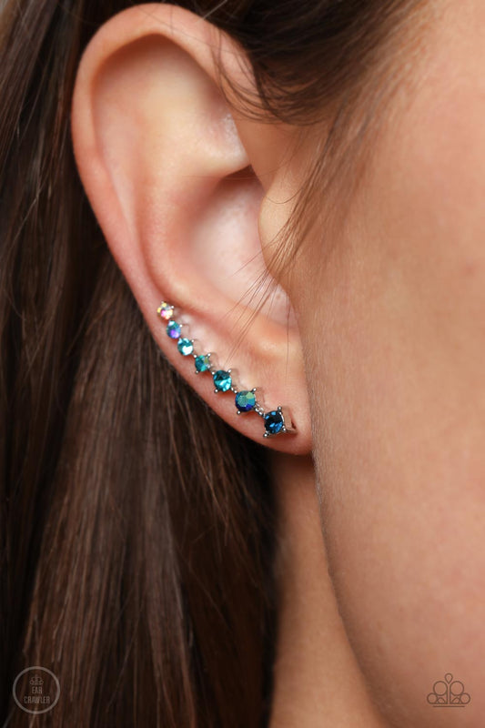 Paparazzi Earrings STARLIGHT Show - Blue