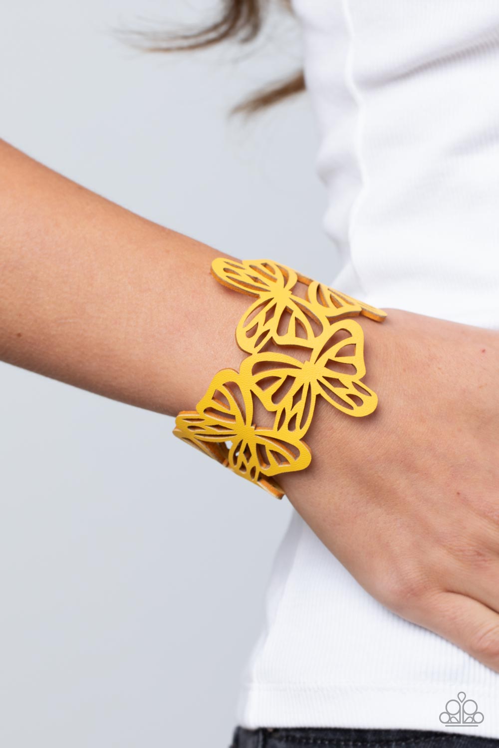 Paparazzi Bracelet Butterfly Breeze - Yellow