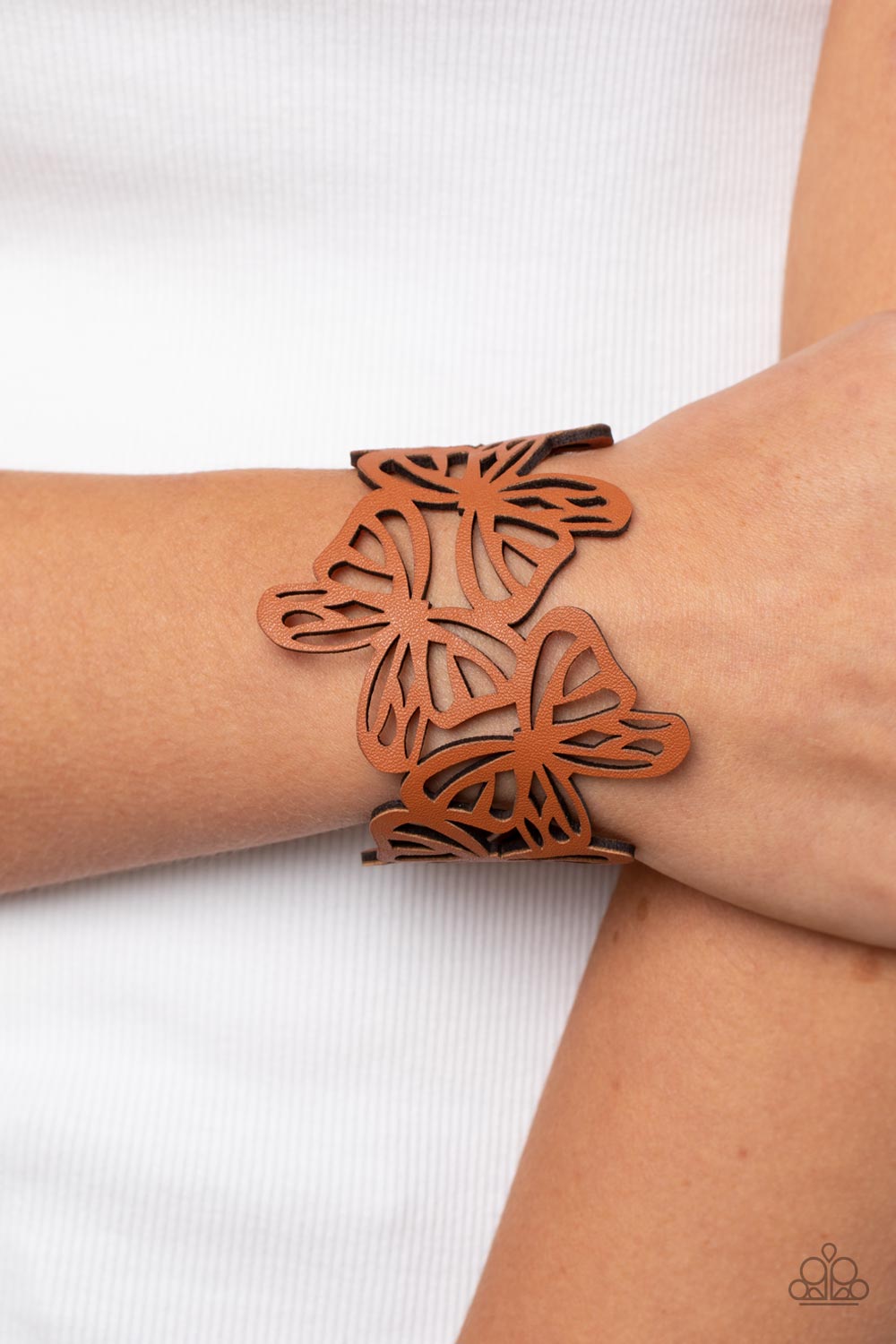 Paparazzi Bracelet Butterfly Breeze - Brown