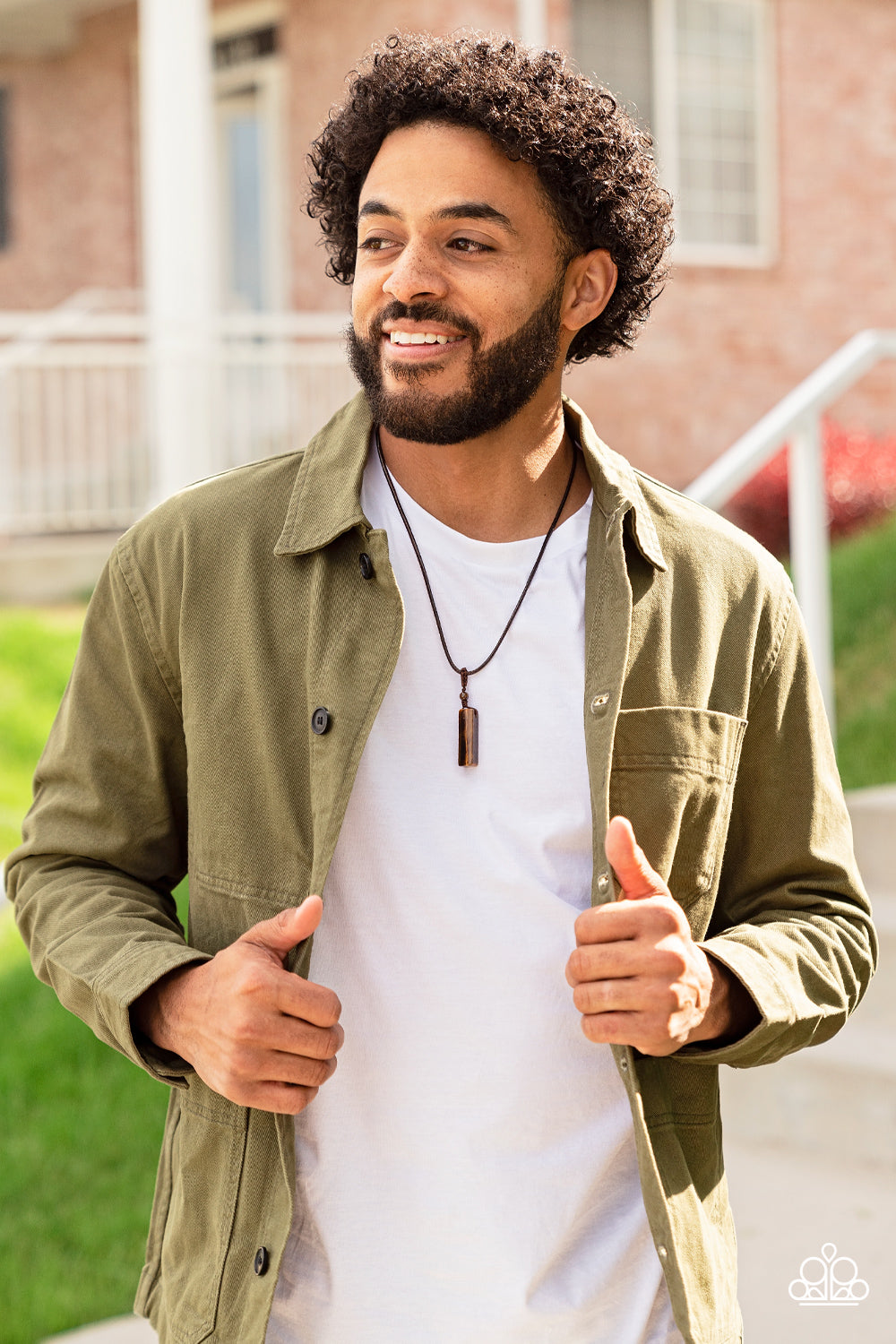 Paparazzi Necklace Comes Back ZEN-fold - Brown