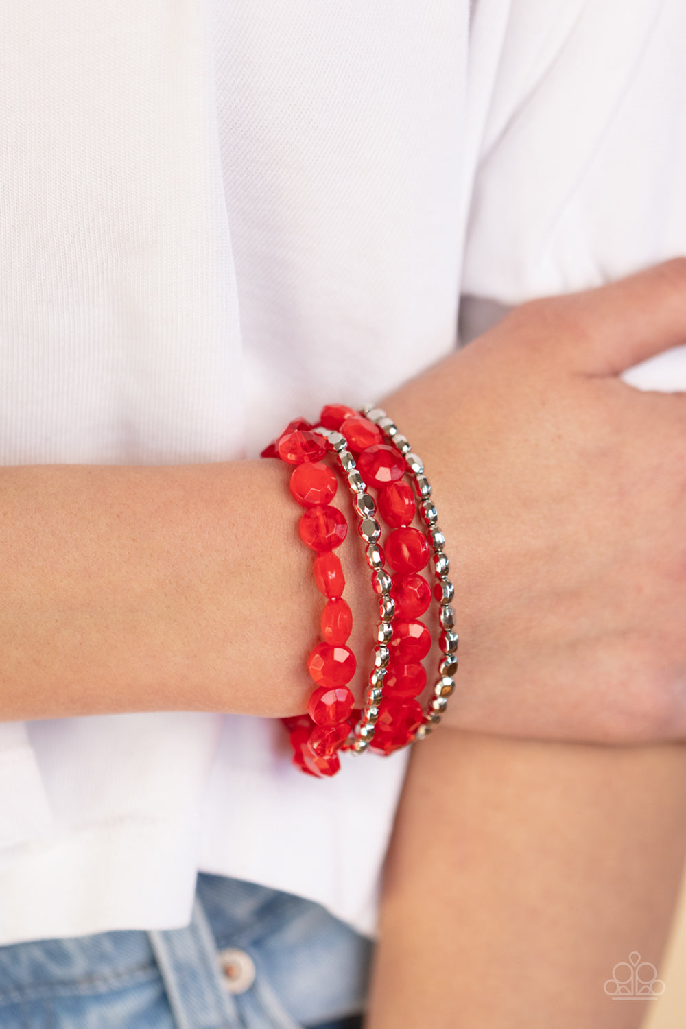 Paparazzi Bracelet Seaside Siesta - Red