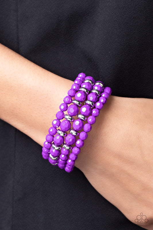 Paparazzi Bracelet Its a Vibe - Purple