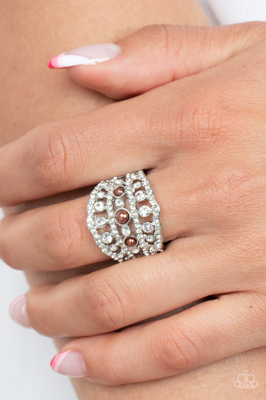 Paparazzi Bracelet Sailboat Bling - Brown