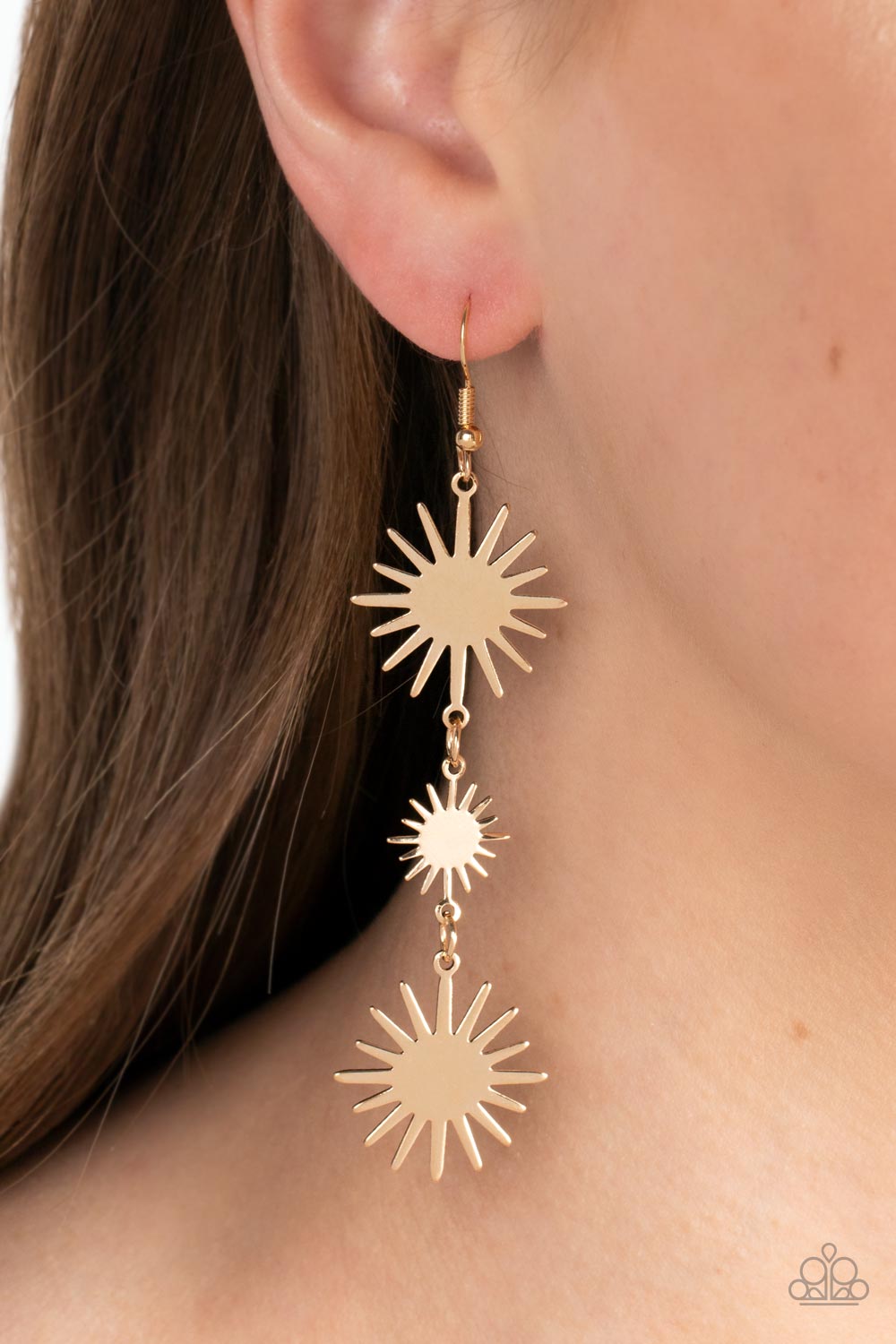 Paparazzi Earrings Solar Soul - Gold