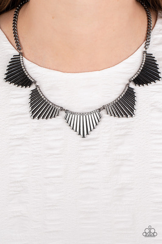 Paparazzi Necklace MANE Street - Black