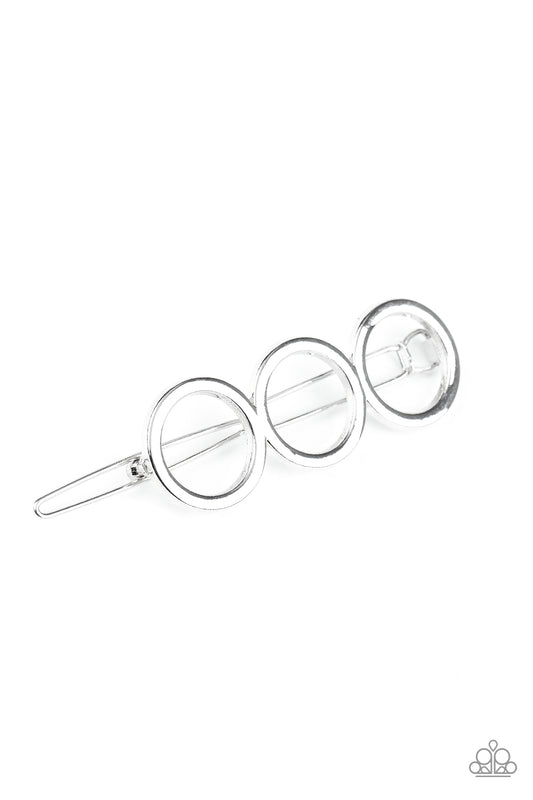 Paparazzi Hair Clip A HOLE Lot of Trouble - Silver
