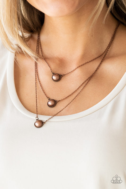 Paparazzi Necklace A Love For Luster - Copper