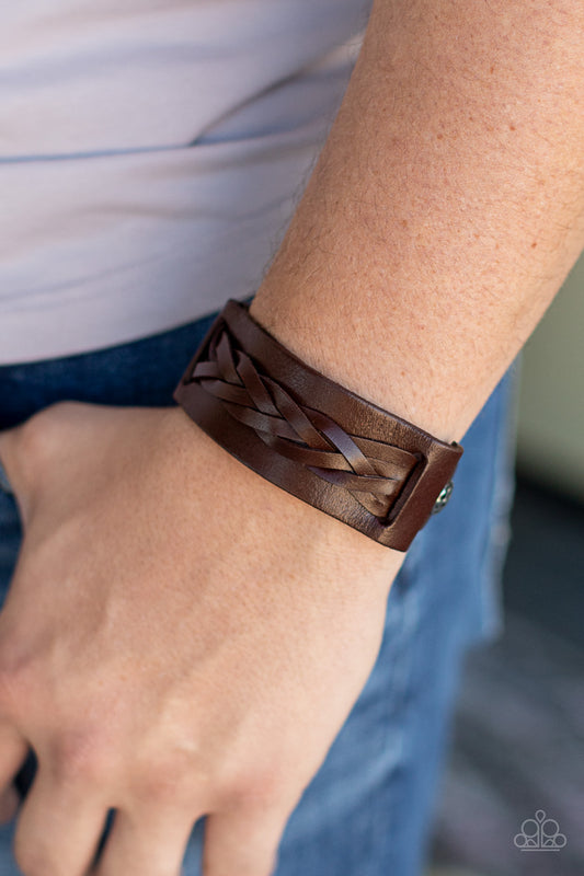Paparazzi Bracelet Practical Pioneer - Brown