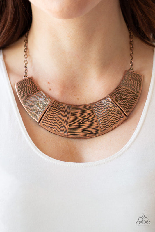 Paparazzi Necklace More Roar - Copper