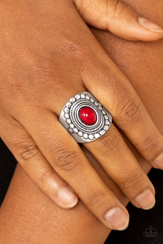 Paparazzi Ring ZEN To One - Red