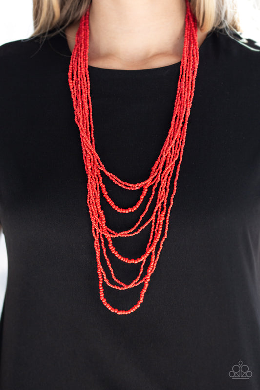 Paparazzi Necklace Totally Tonga - Red