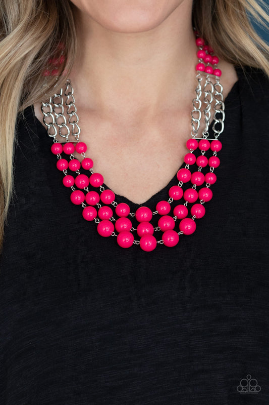 Paparazzi Necklace A La Vogue - Pink