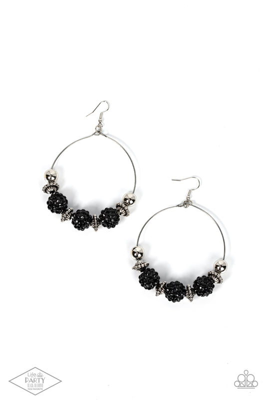 Paparazzi Earrings I Can Take a Compliment - Black