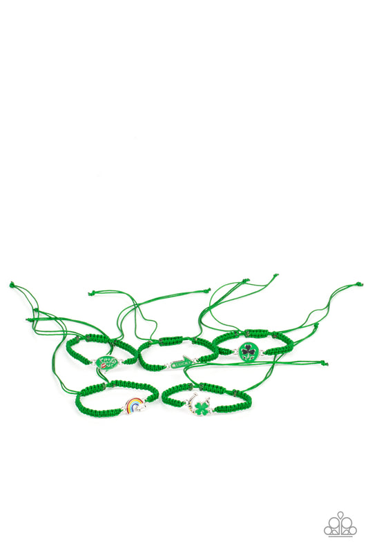Starlet Shimmer Bracelet - The green corded - St. Patrick's Day