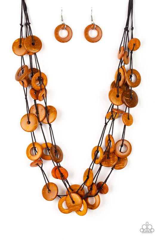 Paparazzi Necklace Wonderfully Walla Walla - Orange