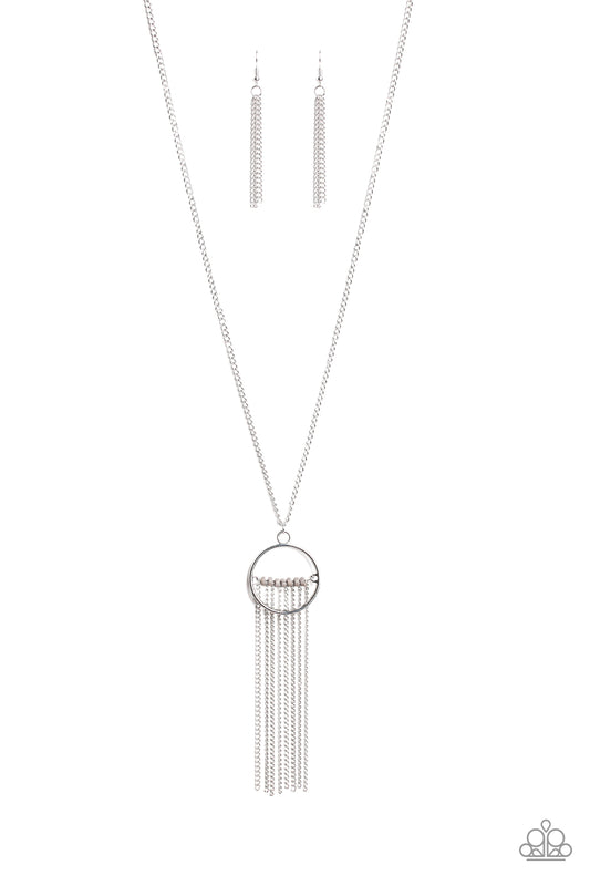 Paparazzi Necklace Terra Tassel - Silver 