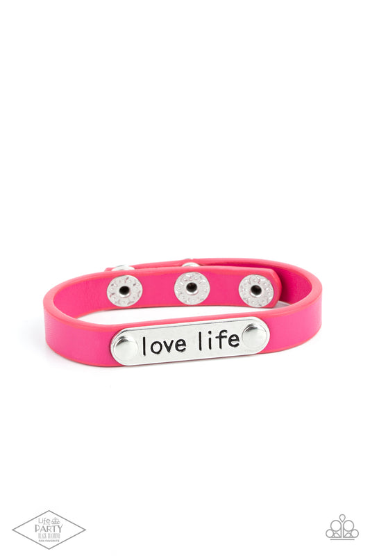 Paparazzi Bracelet Love Life - Pink