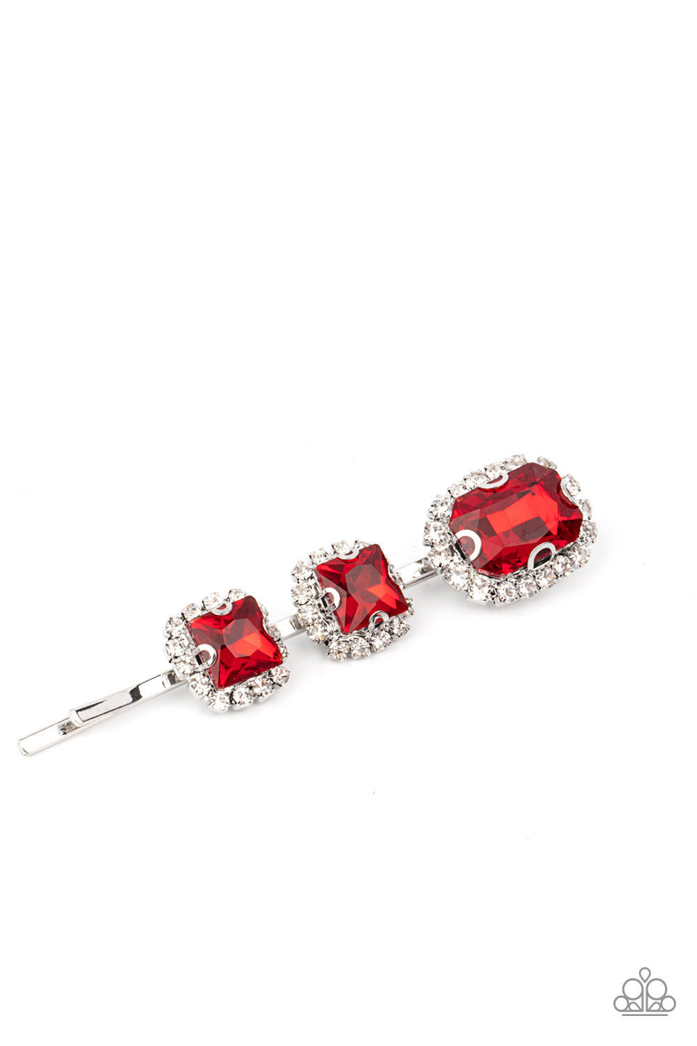 Paparazzi Hair Clip Teasable Twinkle - Red