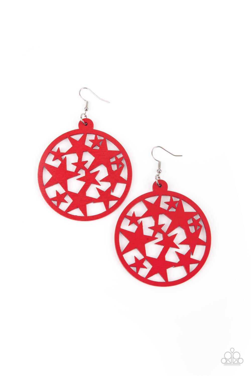 Paparazzi Earrings Cosmic Paradise - Red