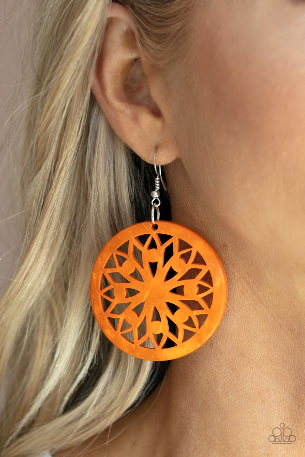 Paparazzi Earrings Ocean Canopy - Orange