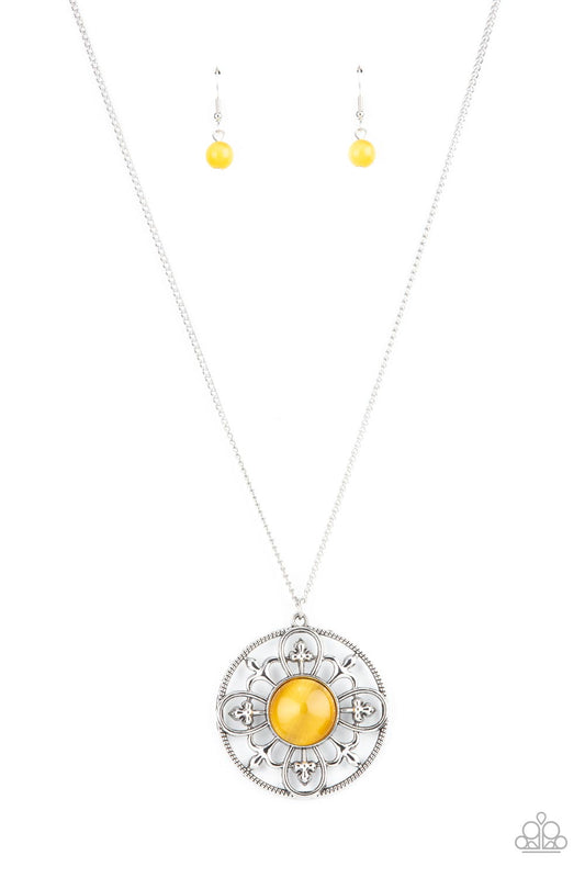Paparazzi Necklace Celestial Compass - Yellow
