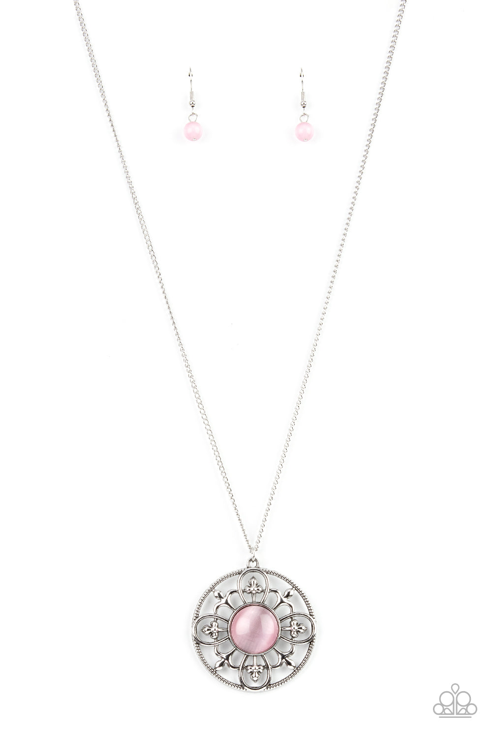 Paparazzi Necklace Celestial Compass - Pink