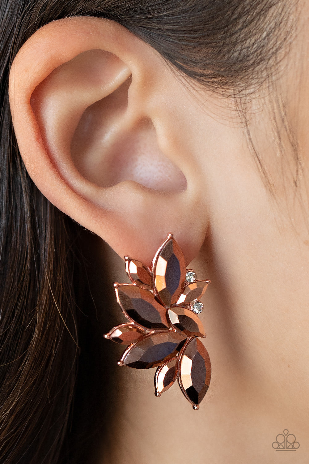 Paparazzi Earrings Instant Iridescence - Copper