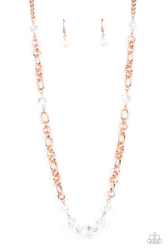 Paparazzi Necklace Prismatic Pick-Me-Up - Copper