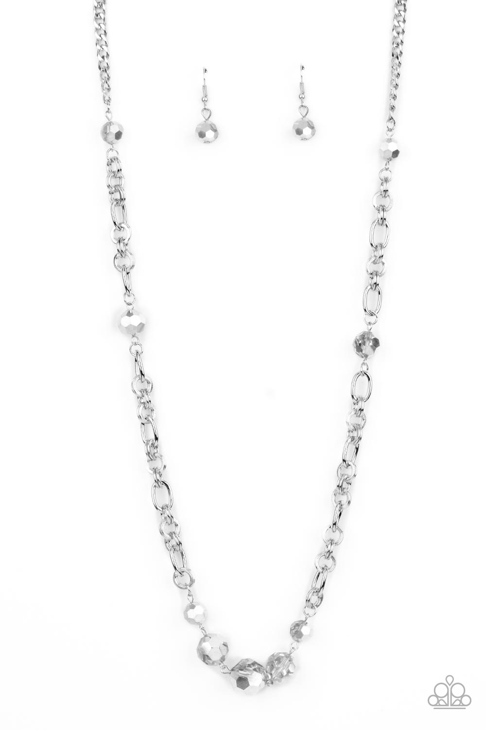 Paparazzi Necklace Prismatic Pick-Me-Up - Silver