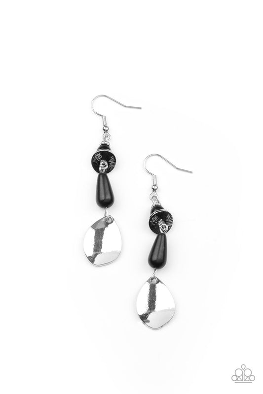 Paparazzi Earrings Artfully Artisan - Black