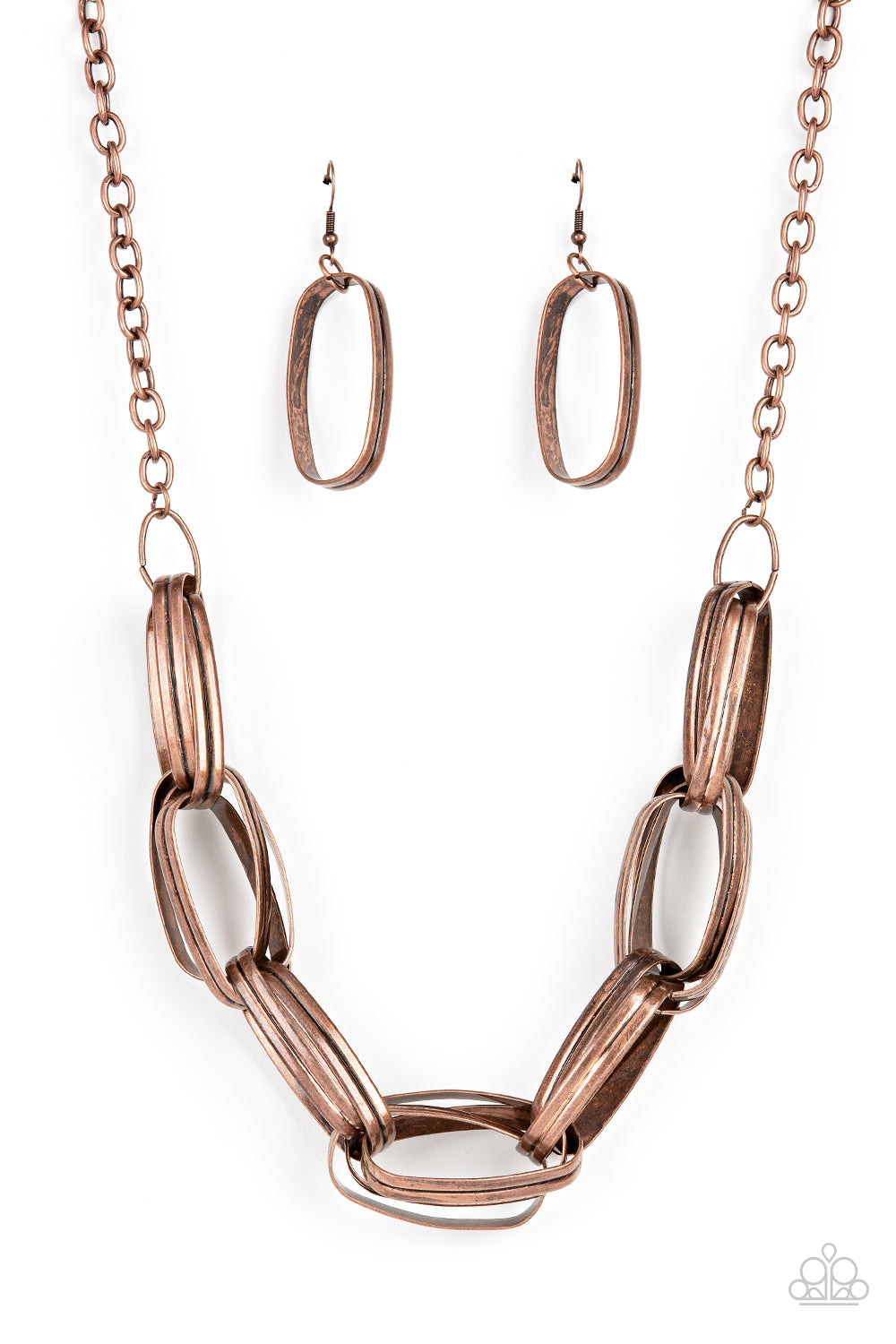 Paparazzi Necklace Fiercely Flexing - Copper