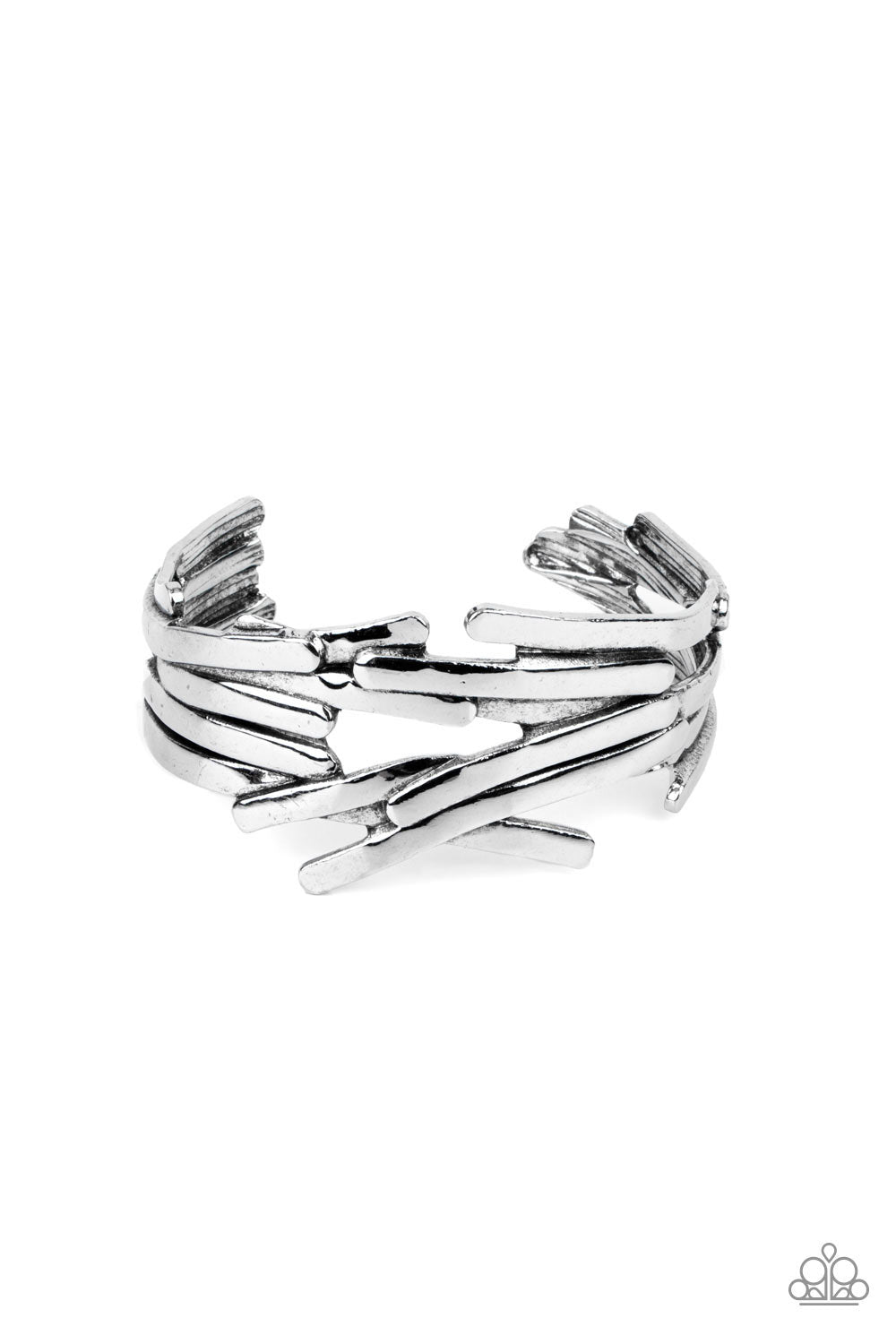 Paparazzi Bracelet Stockpiled Style - Silver