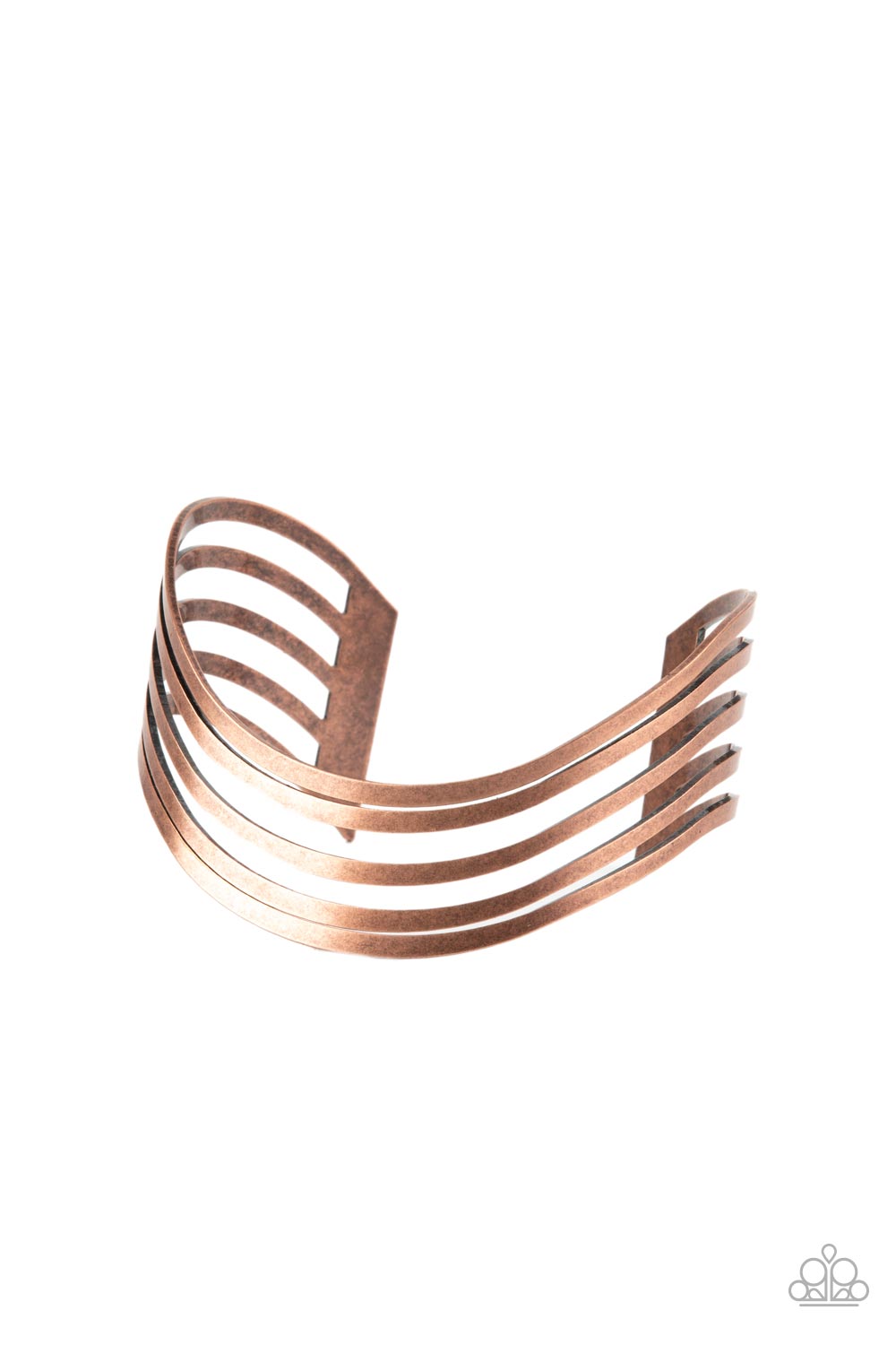 Paparazzi Bracelet Tantalizingly Tiered - Copper